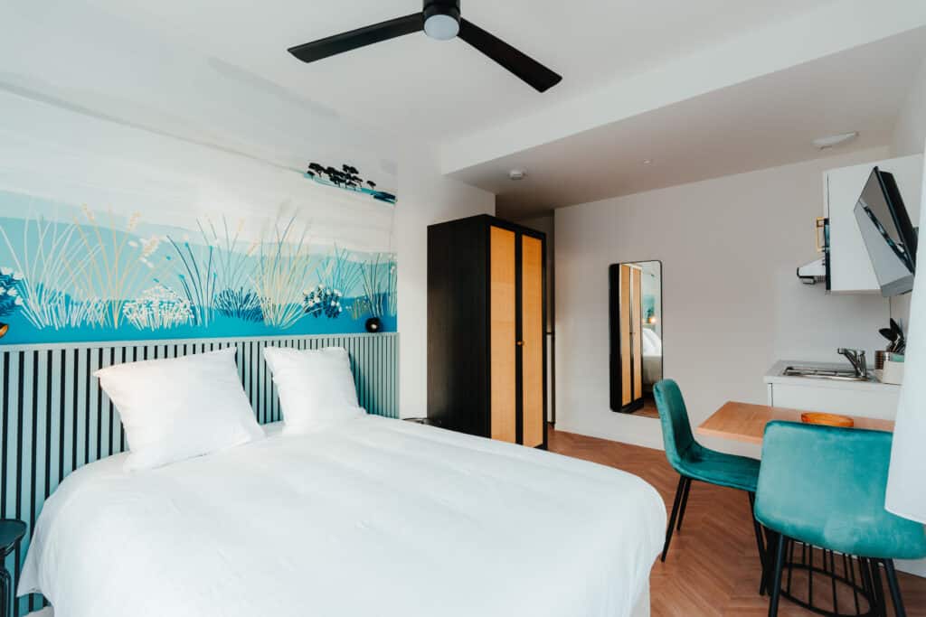 Chambre du coliving Haut Trait Rennes